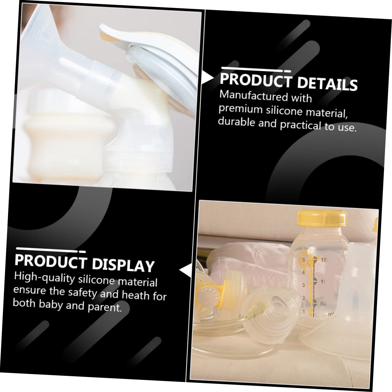 ibasenice 40 Pz Accessori Per Tiralatte Valvole Di Ricambio Per Tiralatte Valvola Della Pompa in Silicone Valvola a Becco D'anatra Del Bambino Sostituire Gel Di Silice Collettore