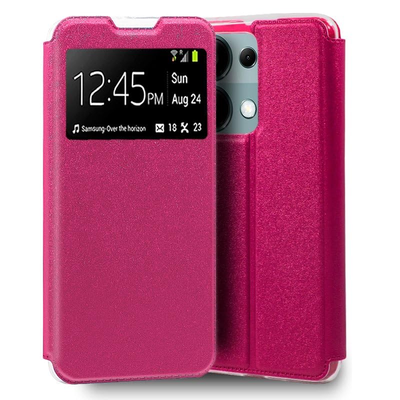 Cool Flip Cover Case for Xiaomi Redmi Note 13 Pro Smooth Pink