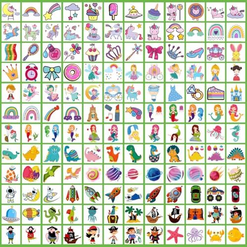 Partywind Kids Temporary Tattoos for Party Supplies - 2
