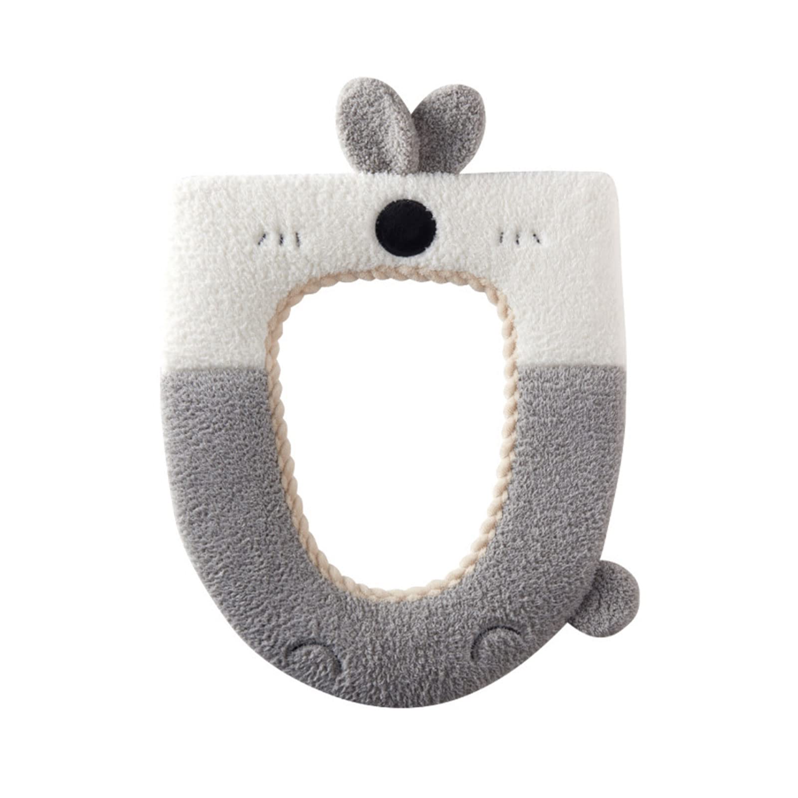 Elnwnnkc Cartoon Toilet for Seat Cover Pads Thicken Knitted Toilet for Seat Cushion Fits for Most Size Seats Comfor Plush Mats