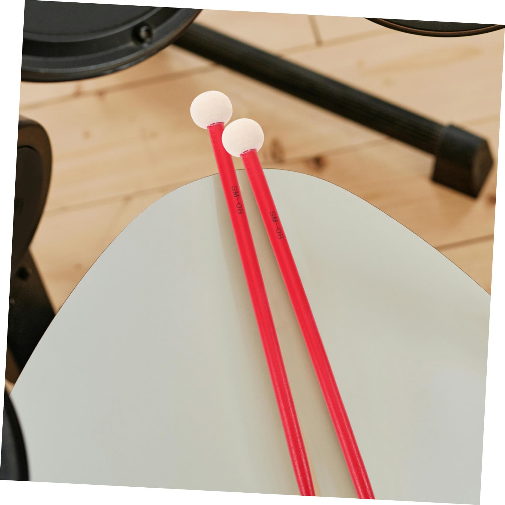 Baquetas de Percusión de Doble Cabeza para Timbal de Arce Resistente Mallets Versátiles para y Batería Accesorio Preciso para Músicos Amateurs