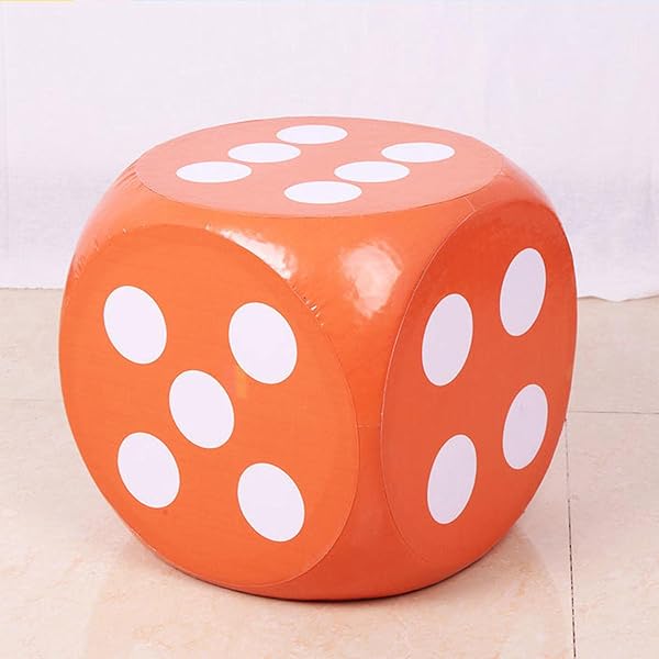 ZYIHNIRB Grandi Dadi da Gioco Jumbo in Schiuma Morbida, Insegnamento della Matematica, Sussidi Didattici, Giochi da Tavolo, Giocattolo per Bambini, Arancia - 4