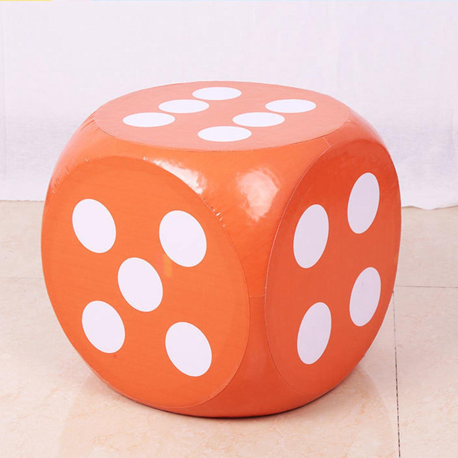 Weicher Schaumstoffwürfel, 12 Zoll, Intelligenz Entwickeln, Mathematik Lernen, Zählen, Lernspielzeug, Großer Schaumstoffwürfel D6 für Kinder, Jungen U, Orange
