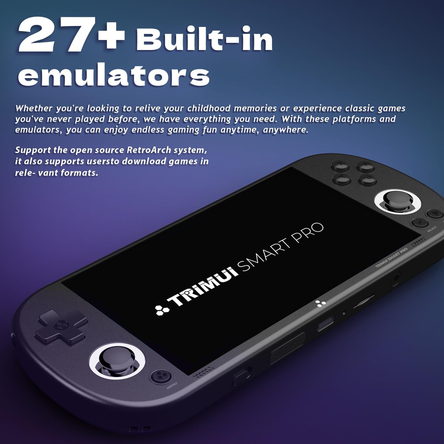 Amazon.com: Trimui Smart Pro Handheld Game Console, 4.96-Inches