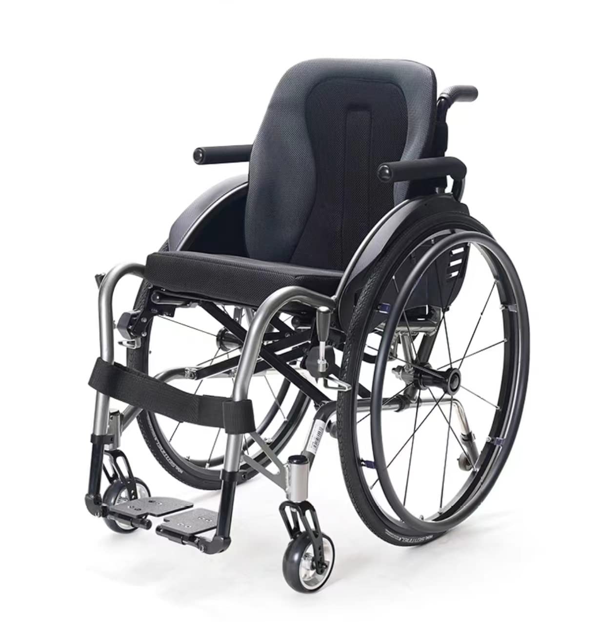 Składany, Ręczny, Samobieżny,Lny, Przenośny, Sportowy Wózek Inwalidzki Ręczny Wózek Inwalidzki/a/Sitting Width 16.55 Inch