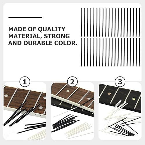 Miniatura 4 de SUPVOX 200 piezas de diapasón de guitarra, marcador lateral, diapasón para guitarra, bajo, accesorios de 0.079in