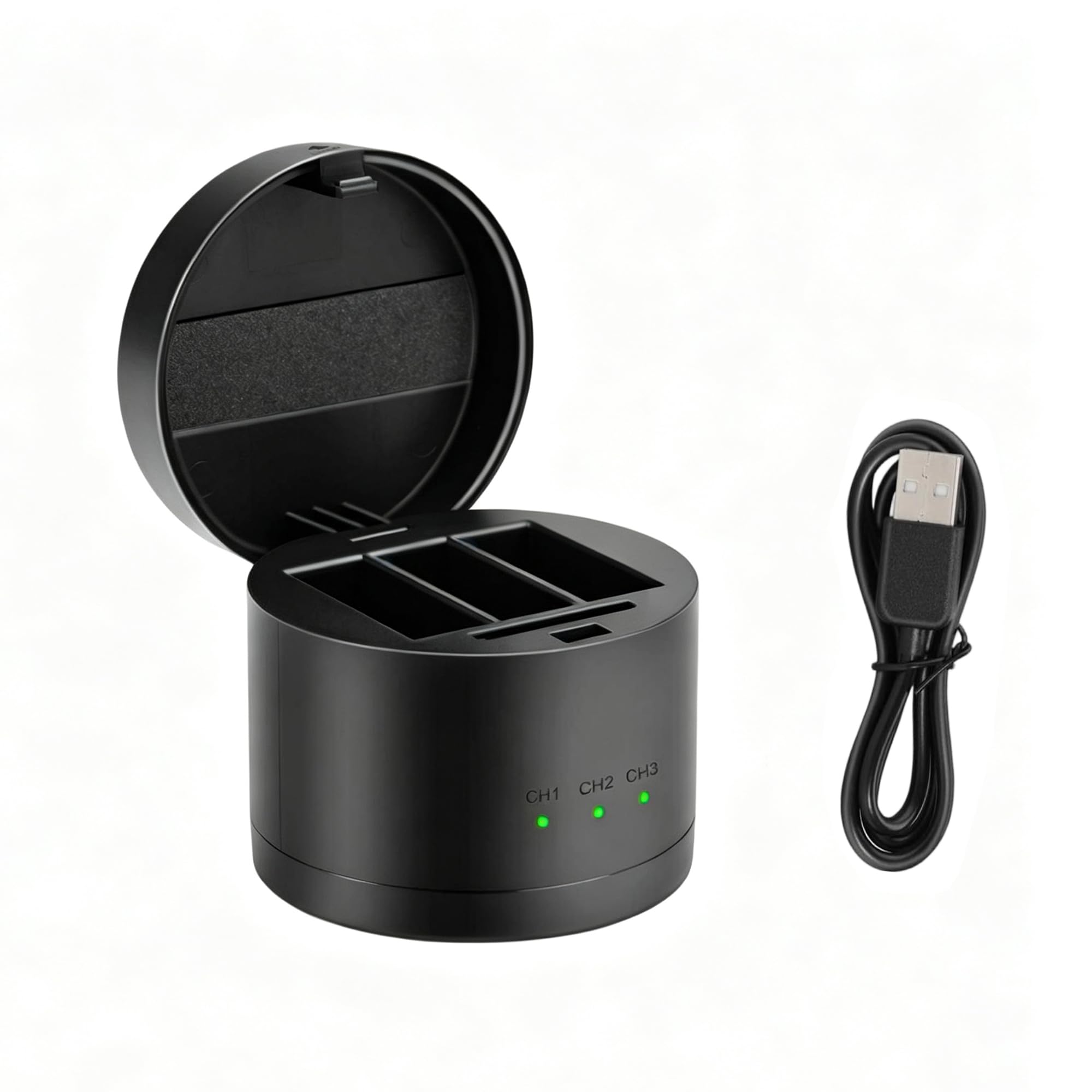 Cargador de batería Go Pro 8 que carga 3 celdas a la vez 8