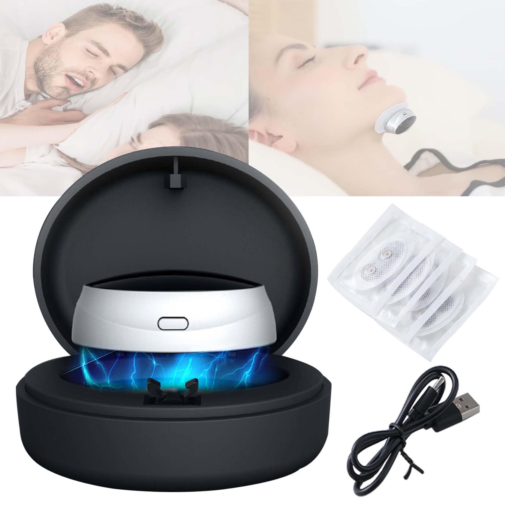 Dispositivo Inteligente De Pulsos con Estuche De Carga Magnética, Dispositivo para Dormir Que Reduce Eficazmente Los Ronquidos En Hombres Y Mujeres, Dispositivo Antironquidos Ultraligero Y