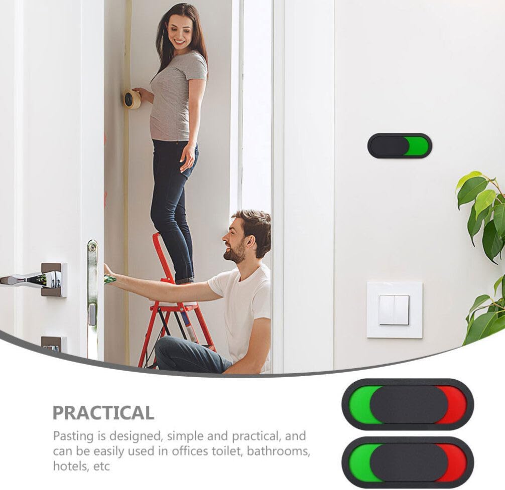 MAGICLULU do not Disturb Sign 4pcs Privacy Slide Door Sign Conference Room Door Indicator Blank Privacy Slider Green Red s Vacant Occupied for Home Office Restroom Hotel (Pack of 2)