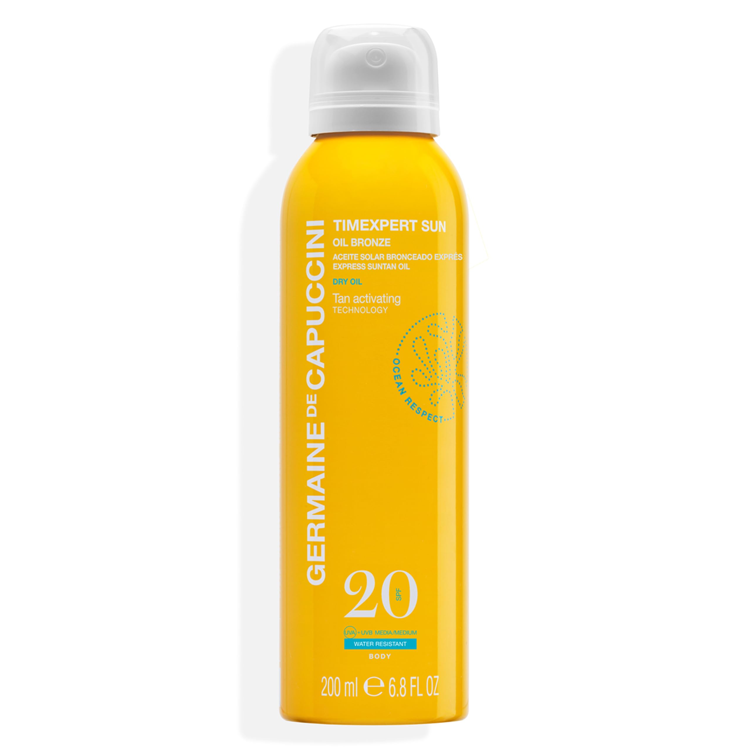 Germaine de Capuccini - Timexpert Sun Oil Bronze SPF 20 - Aceite Solar Ultraligero con Acabado Satinado, Protector y Bronceador Exprés - Tan Activating Technology - 200 ml