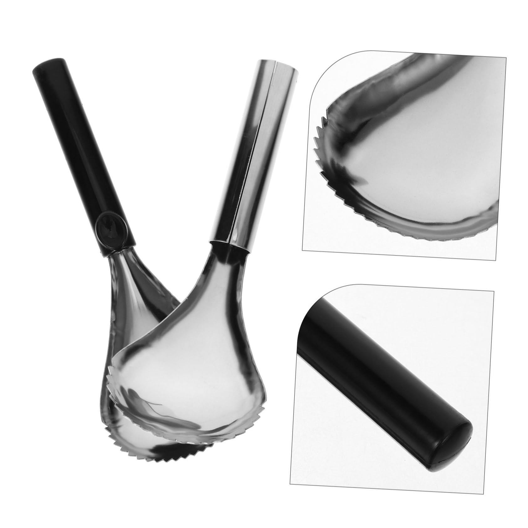 2 Stück Kürbisschaufel Apfelschäler Butternut Squash Scooper Schaufeln Entkerner Obst Air Fryer Zubehör Kürbis Entkerner Werkzeug Kernentferner Schaufel Küchenhelfer Edelstahl HOLIDYOYO