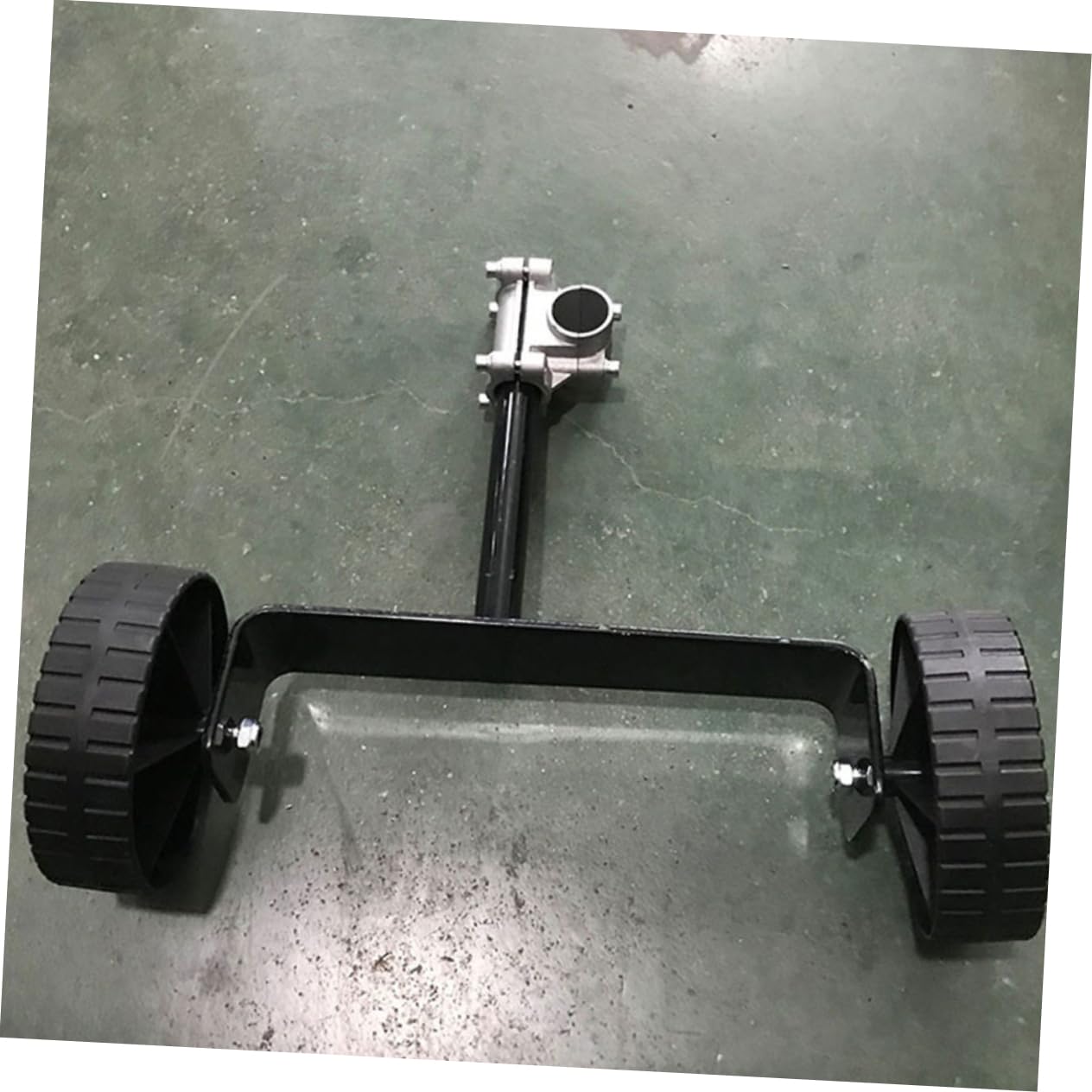 Ruedas de Soporte para Cortacésped 2 Piezas de Hierro | Accesorio para Desbrozadora Eléctrica Gas, Ligero, Mejora la Precisión Trabajo