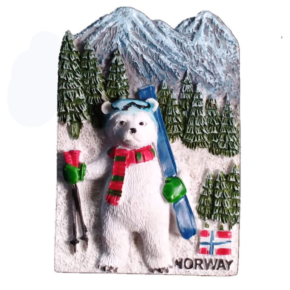 Muyu Magnet Norway 3D Fridge Magnet Travel Souvenir Gift Home Kitchen Decoration Magnetic Sticker Refrigerator Magnet Collection
