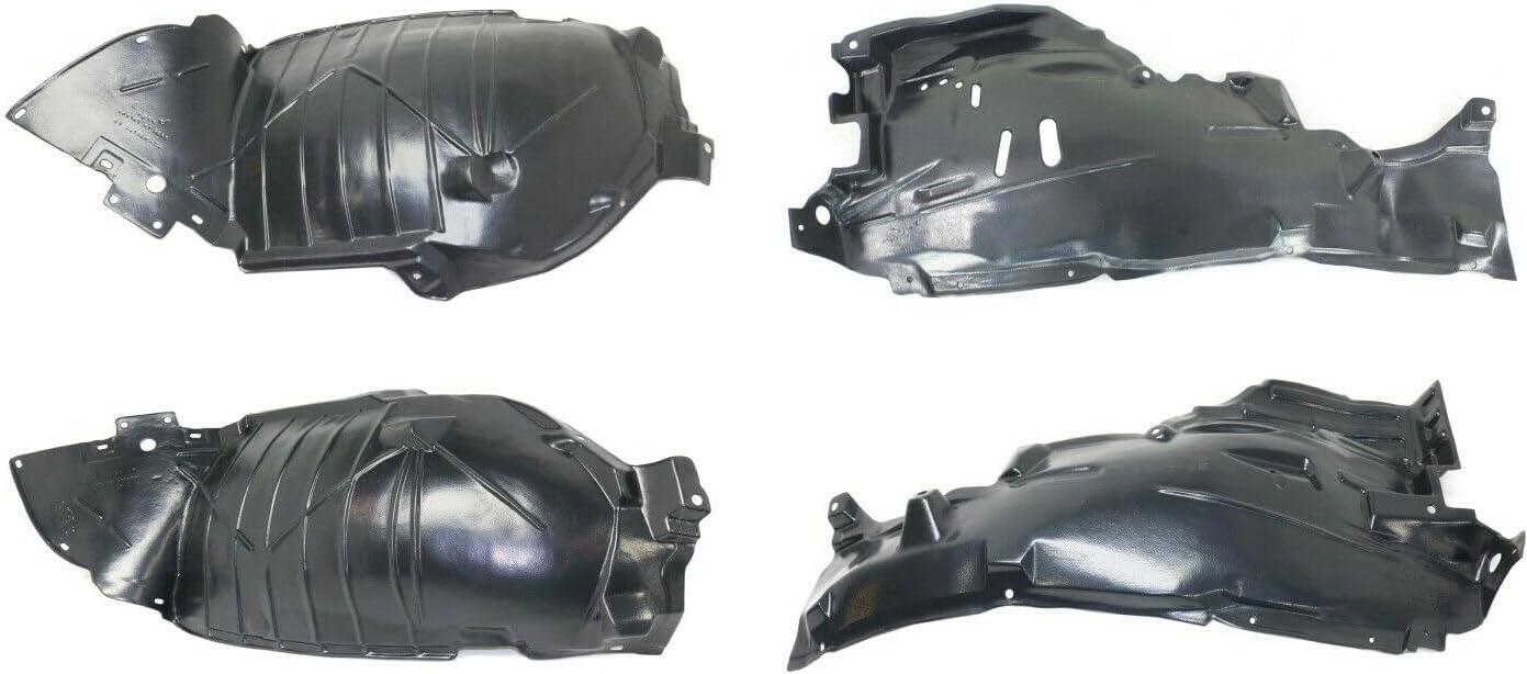 Splash Shield Set for INFINITI for G35 Base/X 05-06 4pcs Front Left & Right Side, Exhaustive QC & Fit Testing