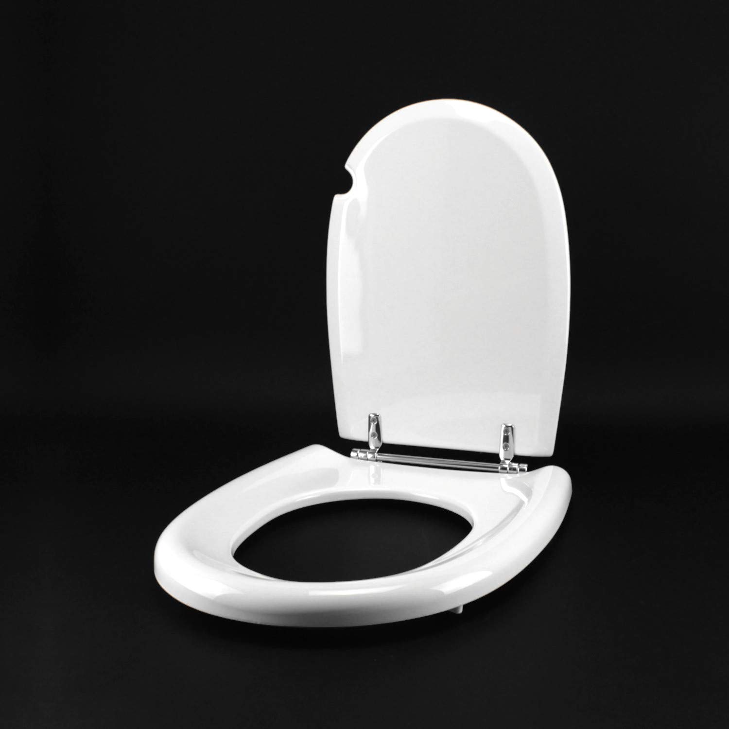 Tapa de inodoro Cesame Aretusa original, color blanco, asiento de inodoro, eje