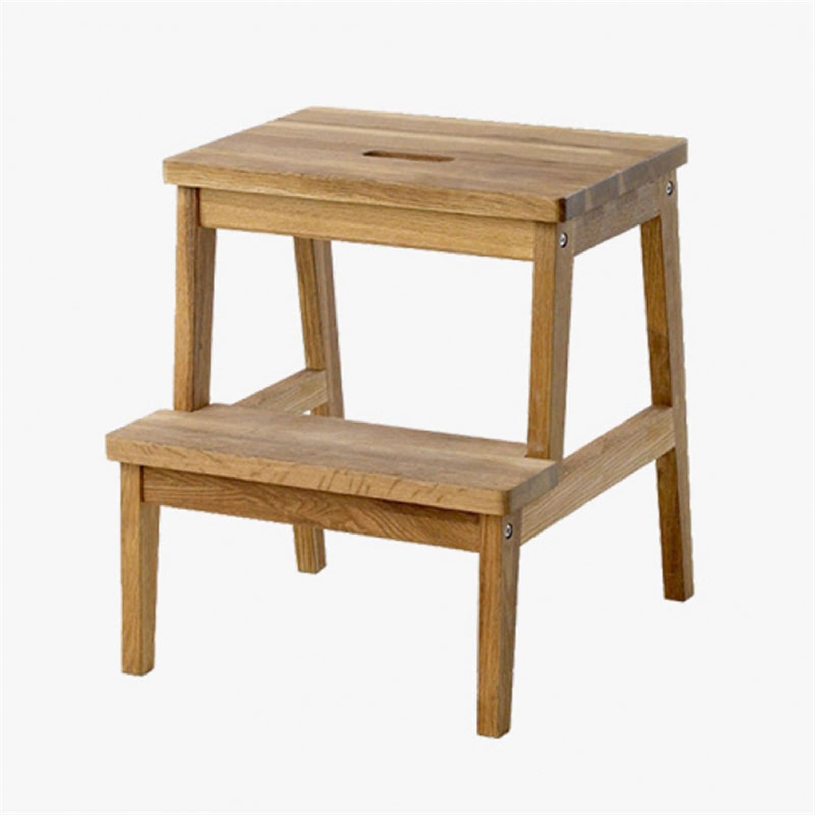 Escabeau en chêne haut de gamme, chaise pliante robuste et esthétique pour chambre