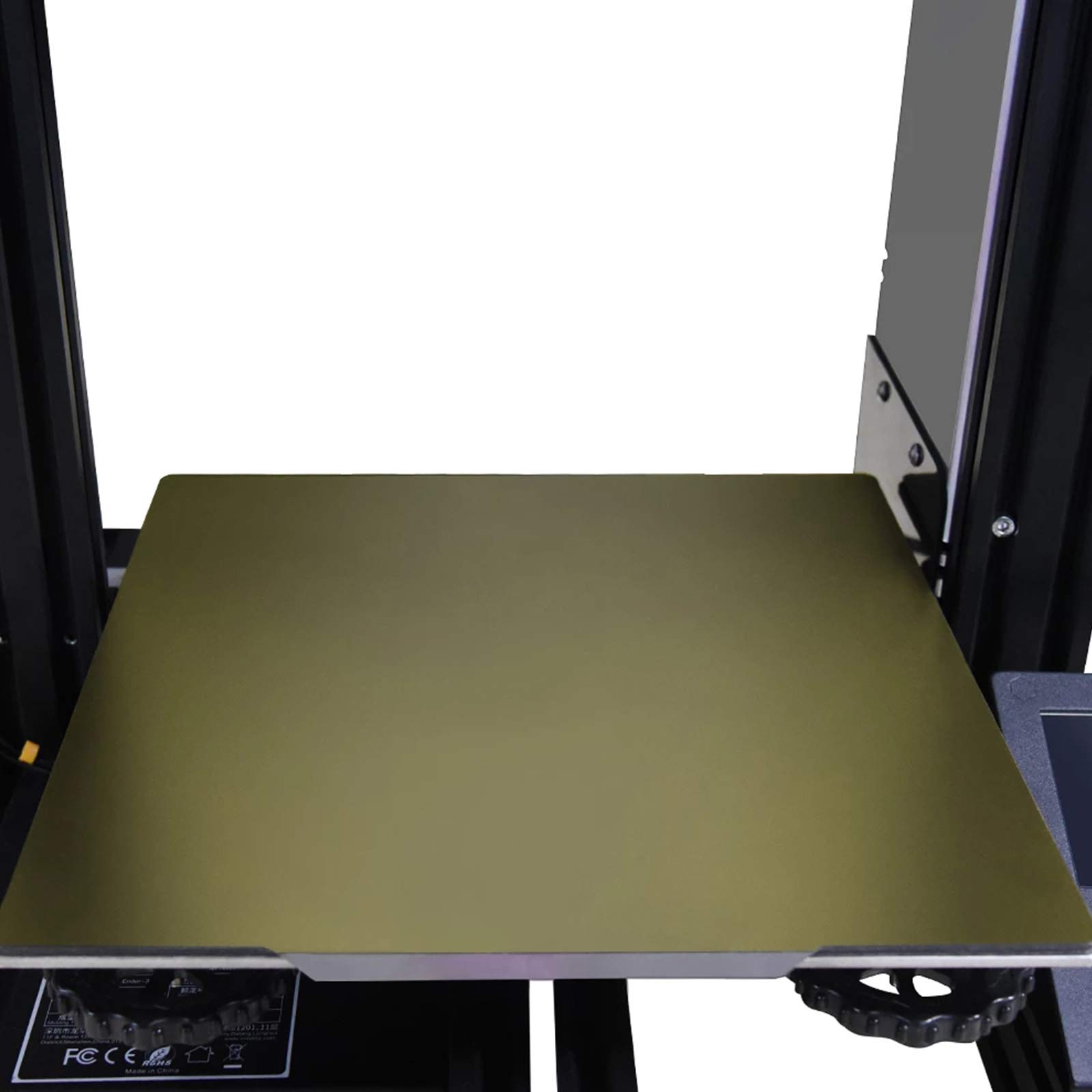 Pièces D'imprimante 3D PEI Flex Feuille d'acier à Ressort Autocollant Magnétique Chaud 220/235 / 310mm pour Série B1 Et CR10 Ender3 / 5 Seri(Size:220 * 220 * 0.4MM)