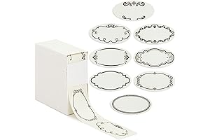 300 Dissolvable Labels for Food Containers, Mason Jars, and Pantry Organization (1 x 2.25 Inches)