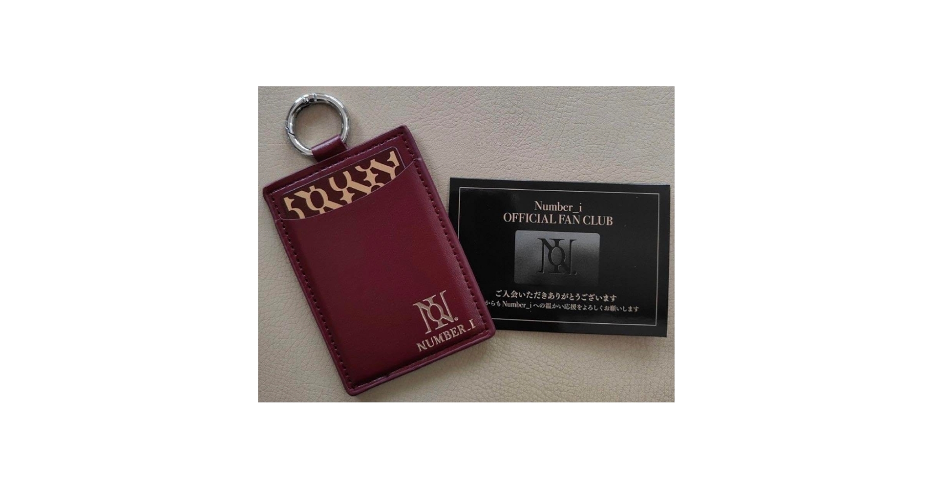 number_i 入会特典 オリジナルカードケース Number_i ファンクラブ特典 オリジナルミラー付きカードケースの