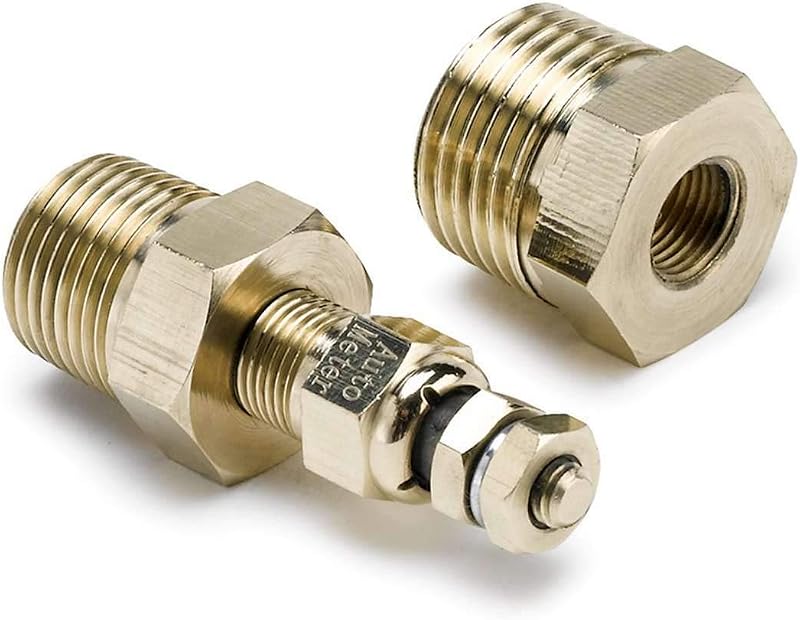 Sensor de temperatura elétrico AUTO METER 2258 para manômetros Short Sweep – 1 unidade