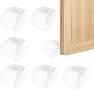 6 Pcs Shower Door Stopper Universal Rubber Floor Door Bumper Self-Adhesive Wall Protectors for Home Living Room Bathroom Office