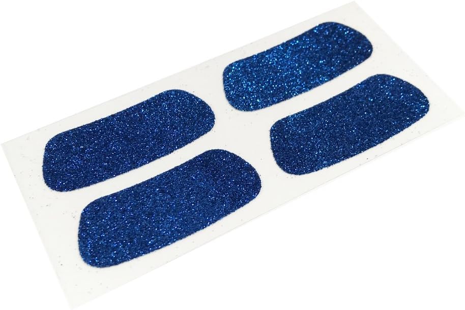 Blue Softball Glitter Eye Black (4 Pairs or 8 Strips