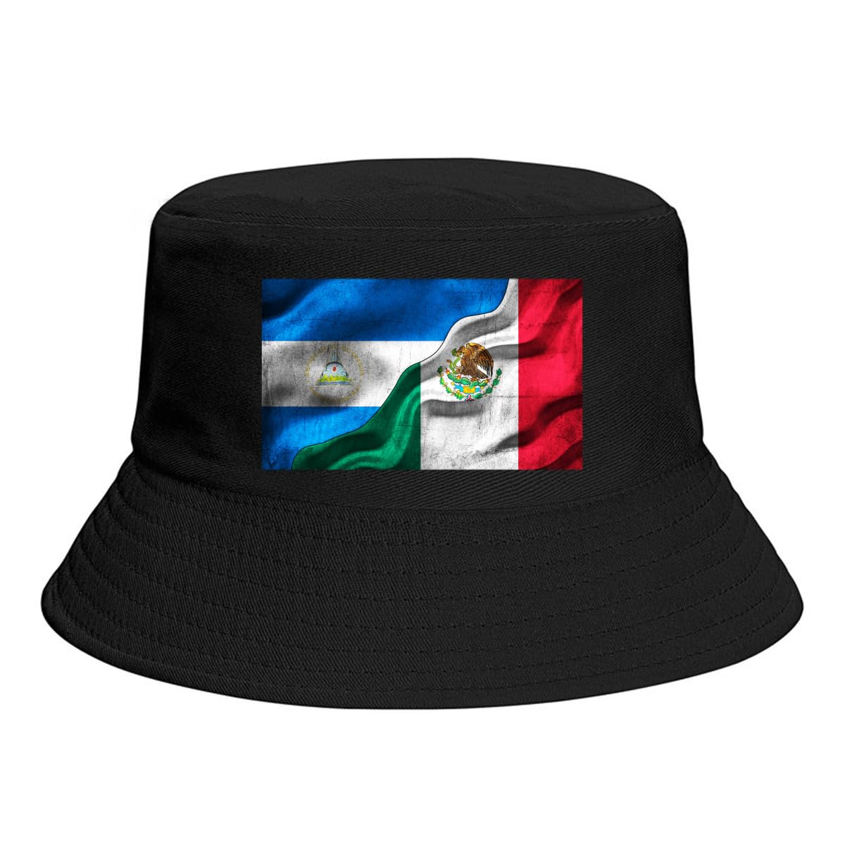 Nicaraguan Nicaragua Flag Mexico Flag Bucket Hats Fashion Sun Cap Packable Outdoor Fisherman Hat for Women Men