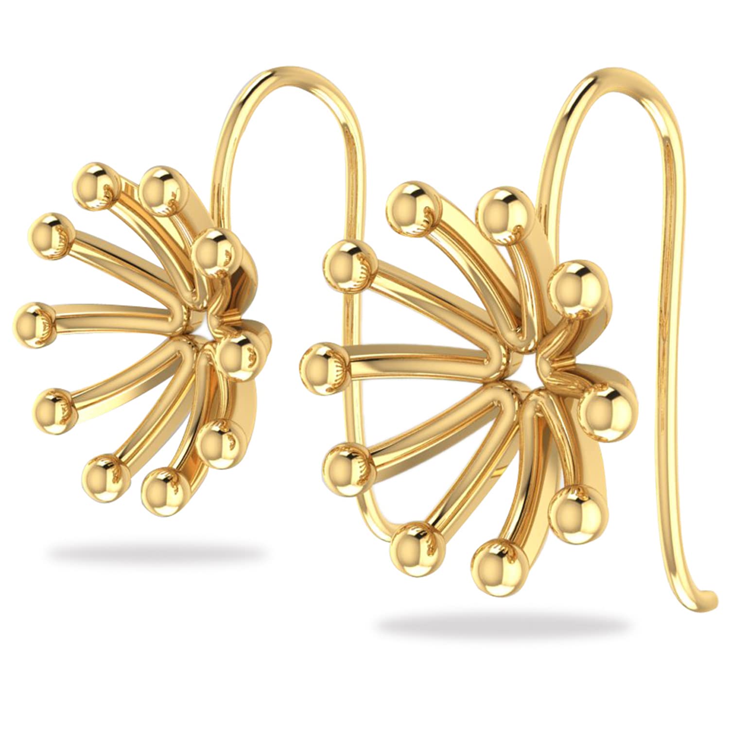 KUNUZ Gold Plated 925 Sterling Silver Stud Earrings For womens (B09SHTBW25) Amazon Price History, Amazon Price Tracker