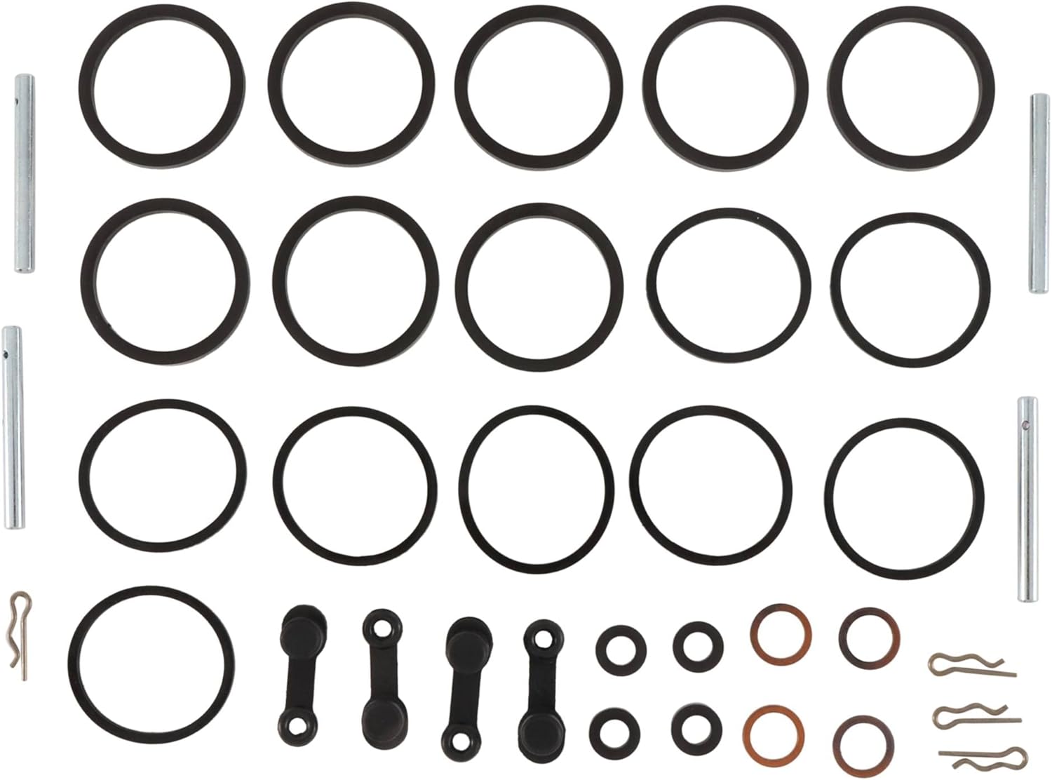 All Balls Racing 18-3119 Caliper Rebuild Kit Compatible with/Replacement For Suzuki GSX-R 1100 1986-1988, GSX-R 750 1986-1987