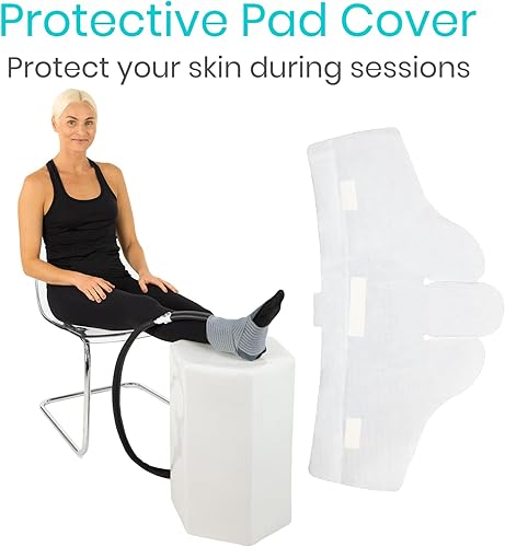 Miniatura 9 de Vive Almohadillas de repuesto para máquina de terapia de frío para tobillo, acolchado ergonómico flexible y reutilizable para terapia de frío con