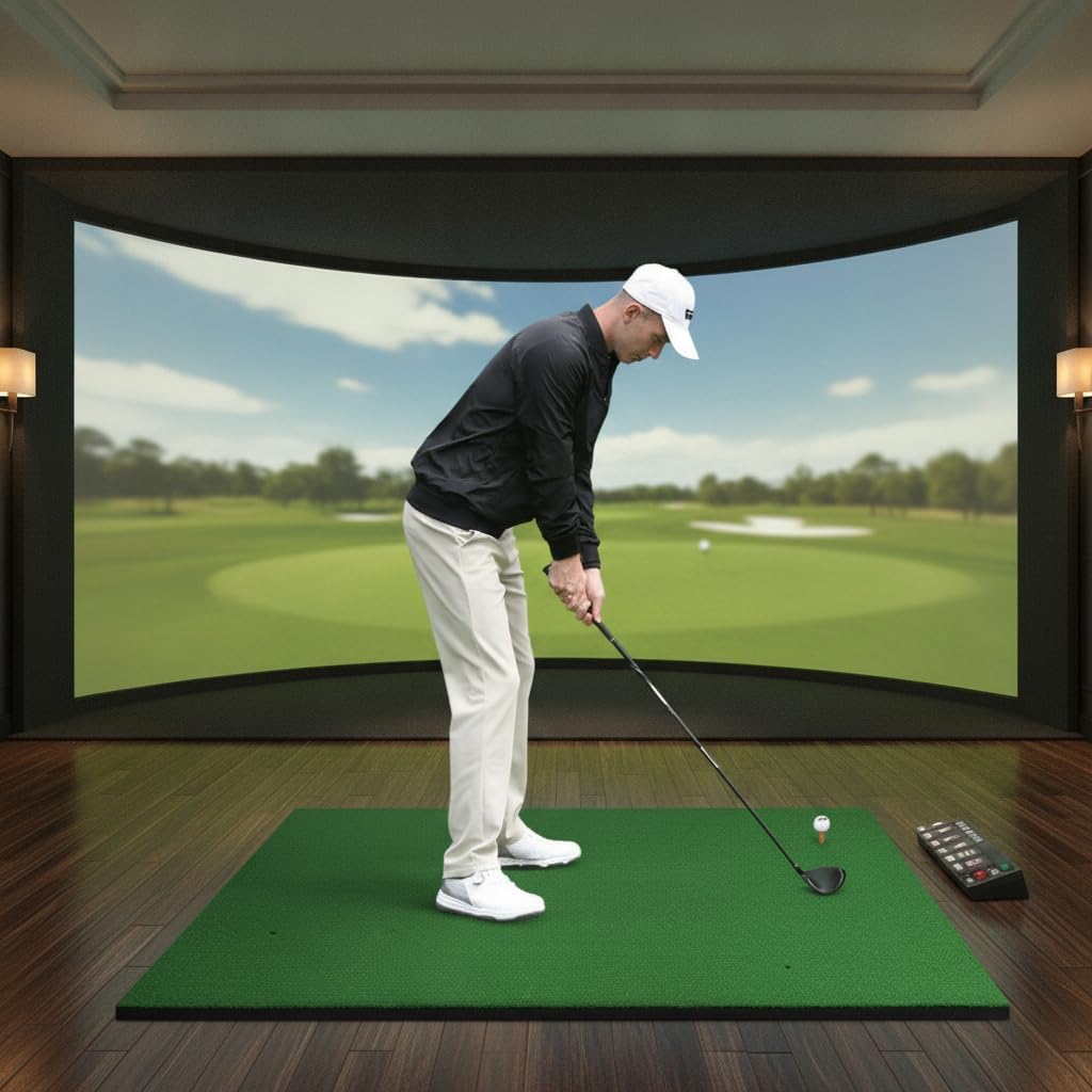 Golf Schlagmatte, Tragbar | composite Material - für - PP-Gras - Basis - Golf-Tee enthalten - für drinnen - für Fortgeschrittene