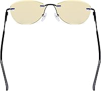 Vista 23 de CessBlu Ladies Cat-eye Blue Light Blocking Glasses Anti Glare UV Rimless Computer Eyeglasses for Women Reading Screen