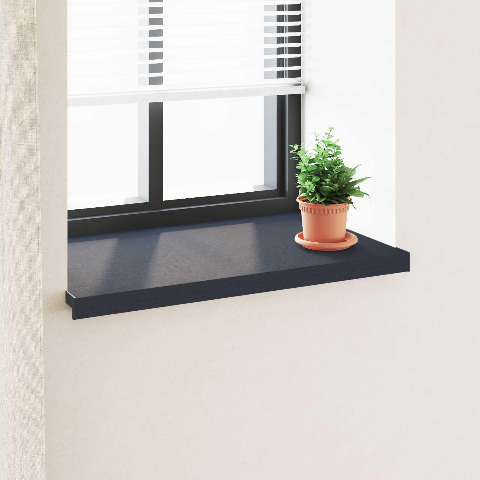 Parapet PCW antracyt 100 x 50 x 4,5 cm