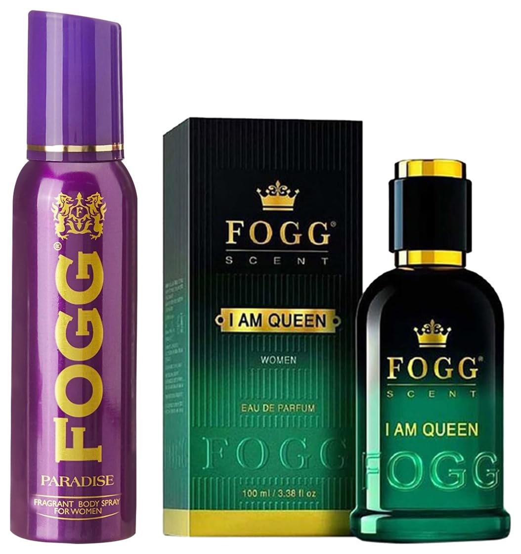 FOGG Women I Am Queen Fresh Scent, 100Ml And Fragrant Body Spray, Paradise, 150Ml-picture-36