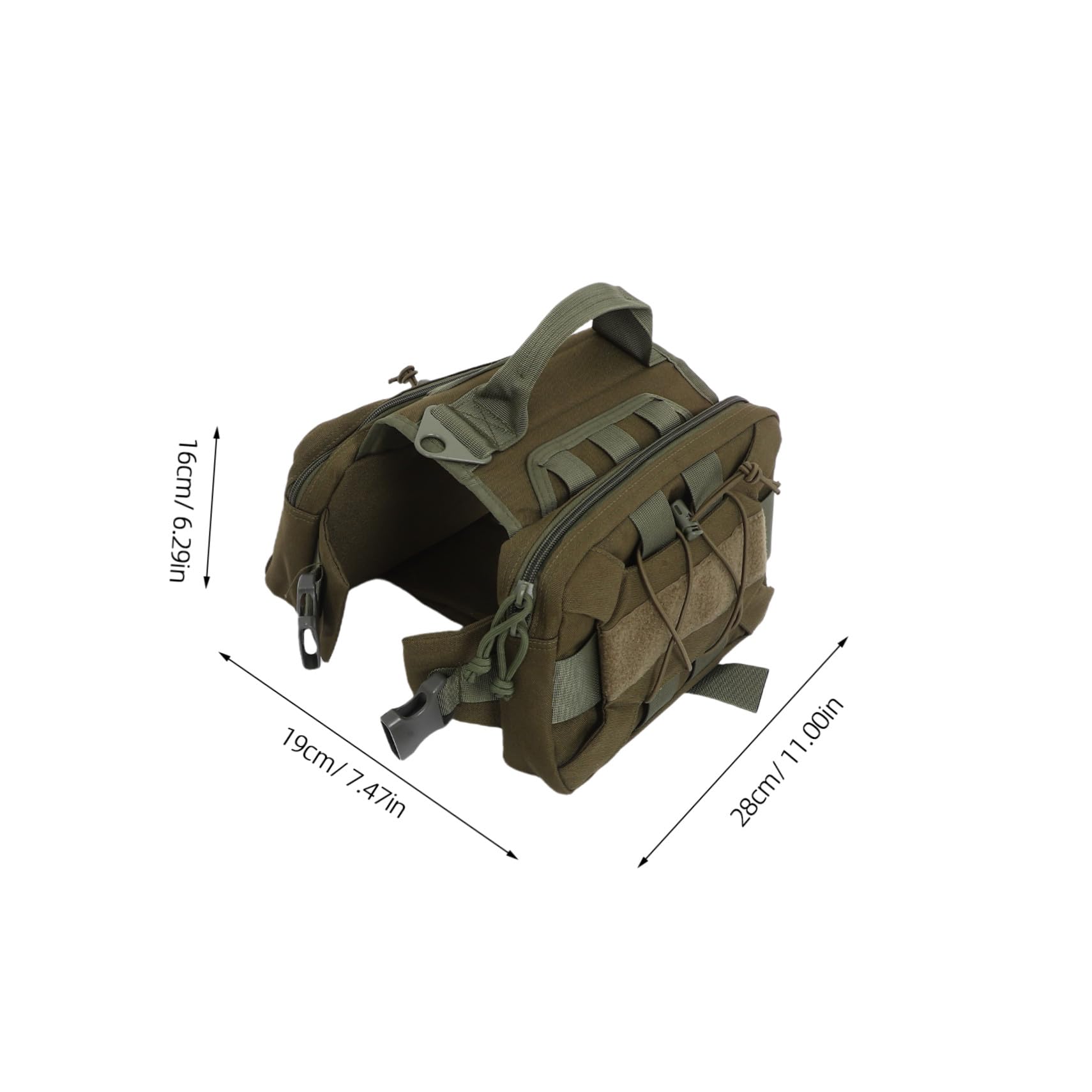 SHINEOFI 55kg Sacoche de Selle pour Grand Chien avec Latérales Harnais- à Dos Ajustable pour Chien à Dos pour Randonnée et Voyage