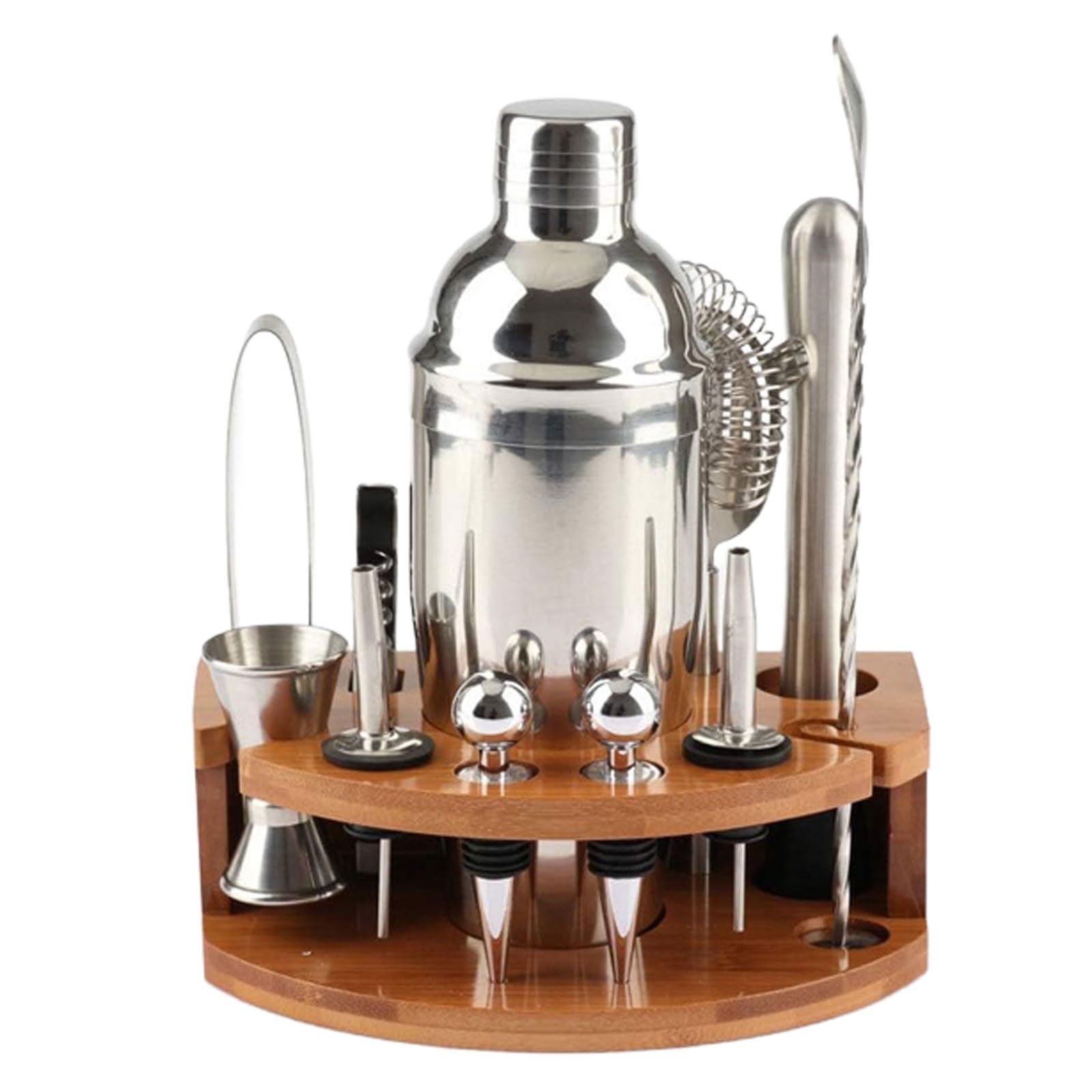 Mélangeur de Boissons avec kit de fabrication de shaker à cocktail 13 pièces en acier