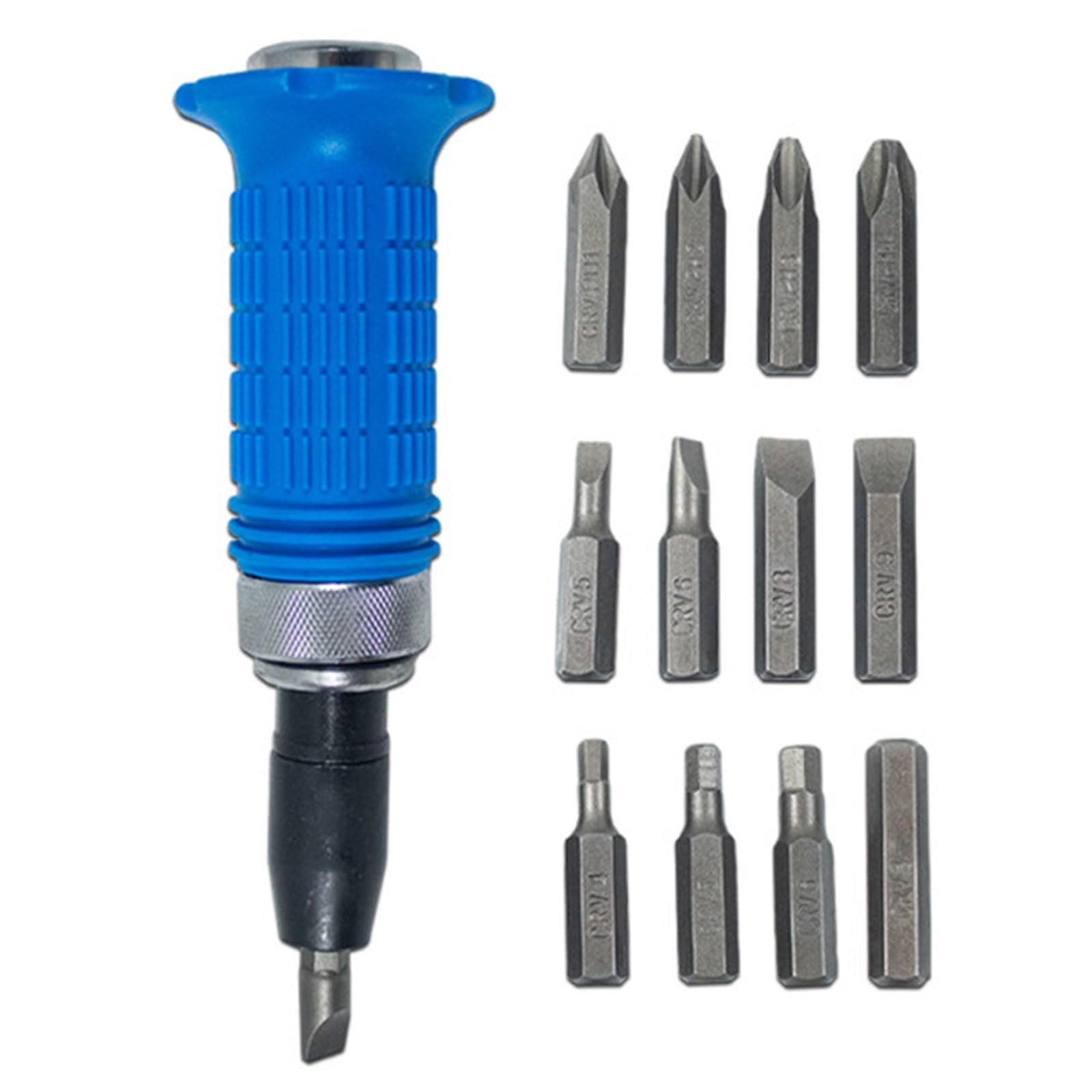 Kfwfuaee Professional Impacts Screwdriver Set Detachable Head Carbon Construction For Professional Maintenance Work High Torque Screwdriver Set