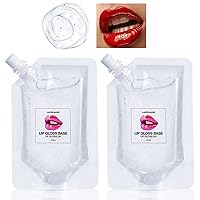 Vista 1 de Eakroo 2 unidades de base de brillo labial hidratante, material de aceite, base de maquillaje, base transparente antiadherente para brillo labial