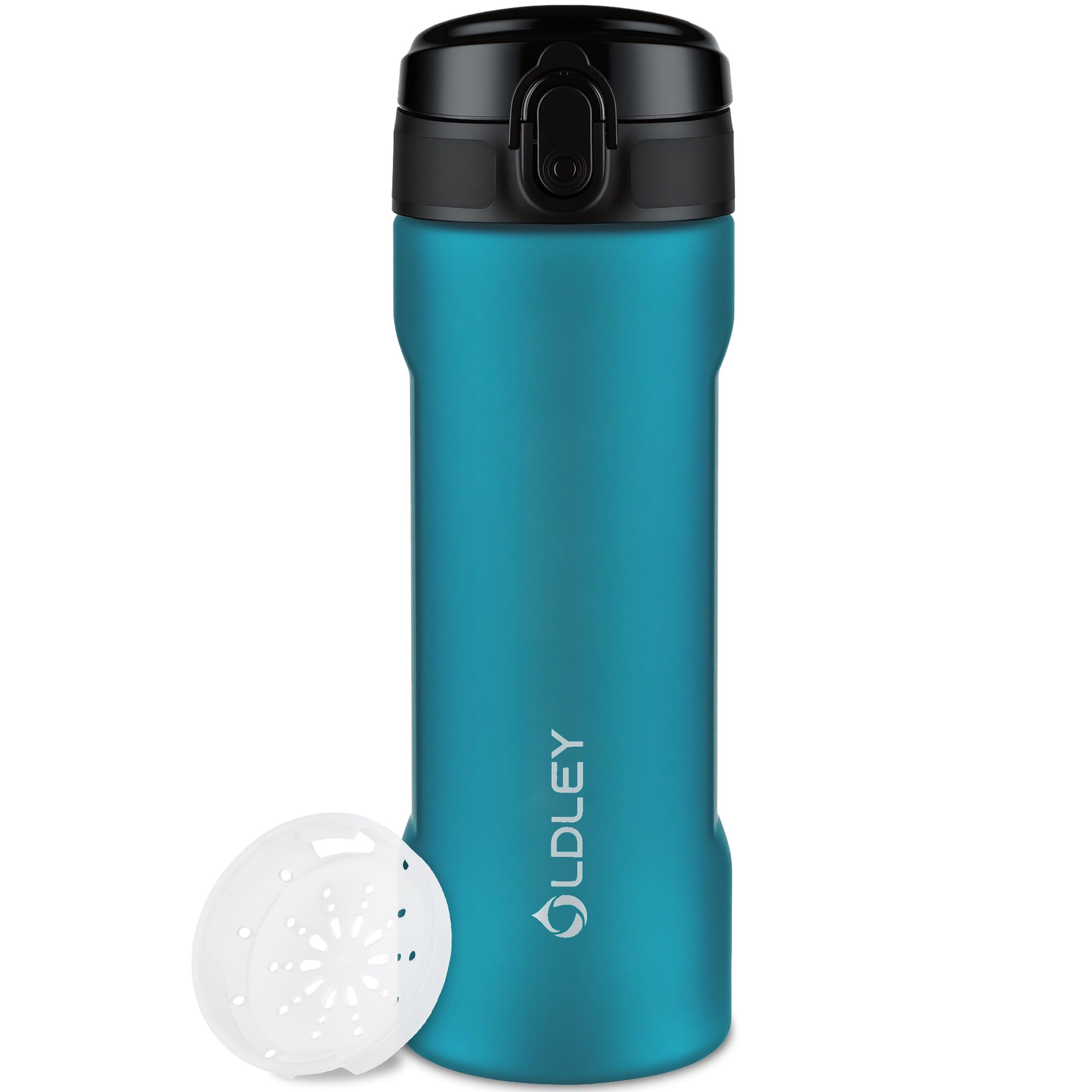 OLDLEY 500ml, 650ml, 1L Wasserflaschen mit Sieb, BPA-freie auslaufsichere Trinkflasche für Kinder, leichte wiederverwendbare 0,5l schlanke Tritan-Flasche für Schule, Fitness, Sport, Outdoor, Arbeit