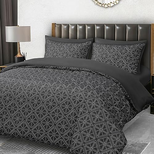 Adam Home King Size Duvet Cover Sets 3 PCS Printed Soft Microfiber