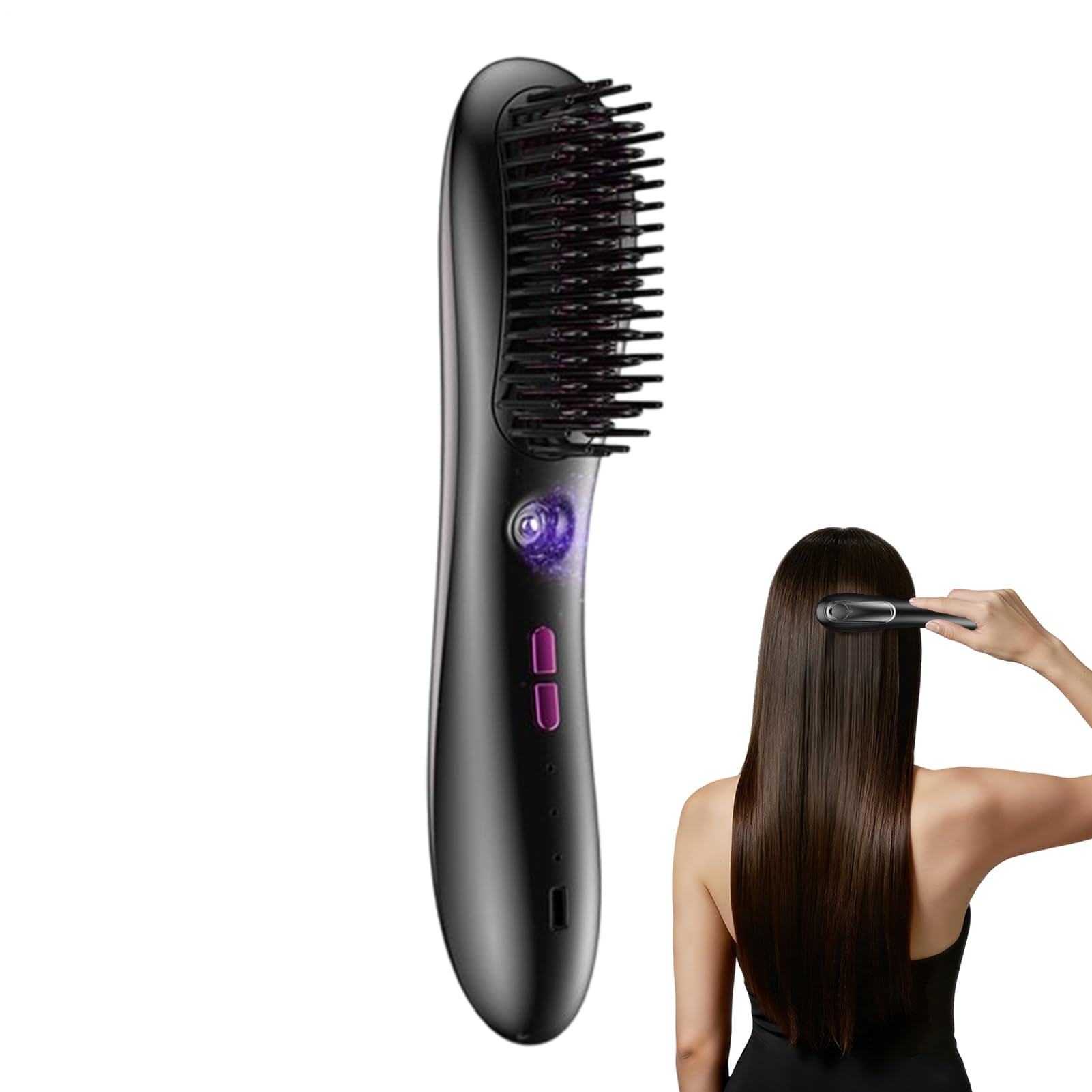 Glättbürste für Haare, Frisierwerkzeug mit Ölbehälter