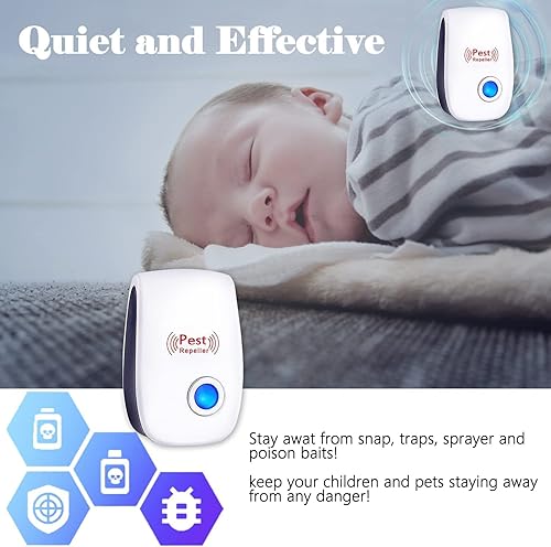 Miniatura 5 de Ultrasonic Pest Repeller Pest Repellent Ultrasonic Plug in Mouse Repellent Spider Repellent for House Indoor Electronic Pest Control Device for Bugs