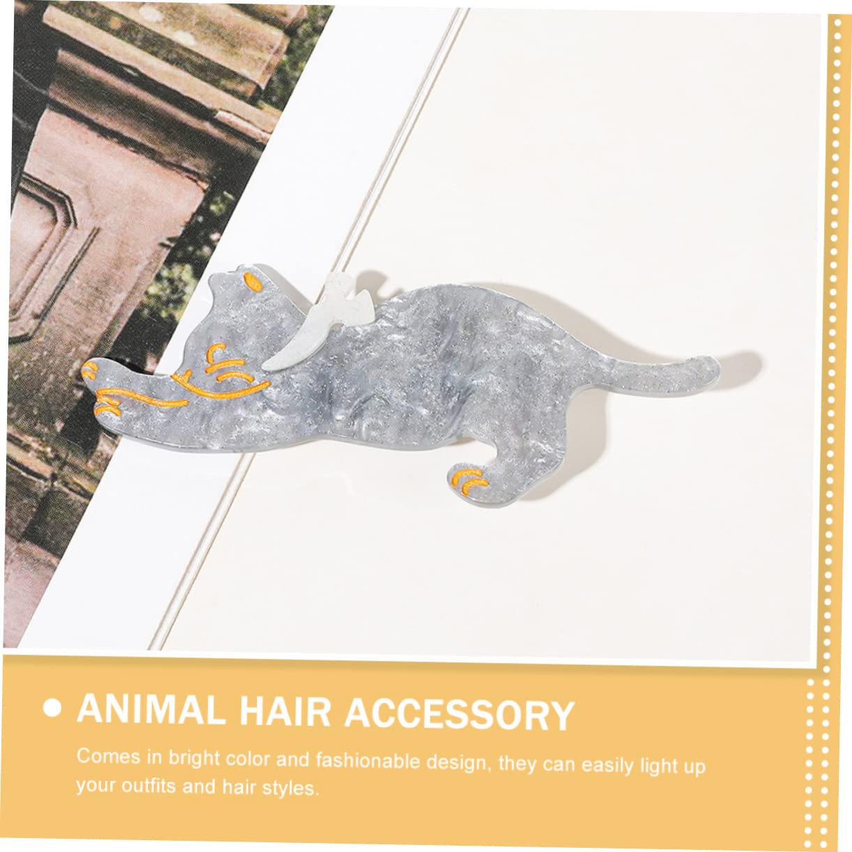 6 Stück Acryl-Entenschnabel-Clips – Niedliche Katzen-Haarspangen Mit Glitzer, 8,8x3,3 Cm – Süße Haarschmuck-Set Für Mädchen & Frauen