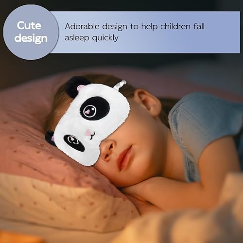 Vista 38 de Lindas máscaras para dormir, máscara de ojos de gato de dibujos animados, máscara de felpa para dormir y venda de viaje, divertida sombra de ojos