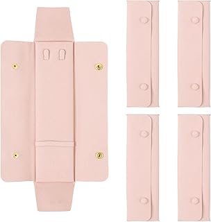4 Pcs Necklace Travel Case Tangle Free Travel Necklace Organizer Microfiber Jewelry Pouch Necklace Organizer Holder Storage Bag for Women Pink