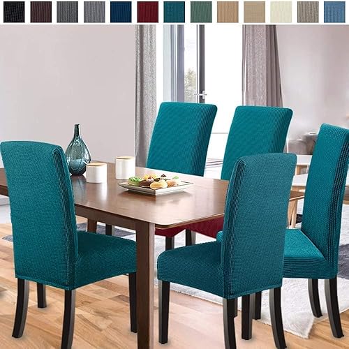 Miniatura 2 de GoodtoU Fundas para sillas de comedor, paquete de 8, fundas elásticas para sillas Parsoncomedor, extraíbles y lavables, protectores de silla para el