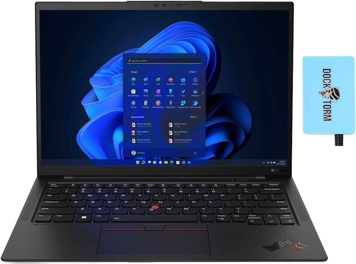 Lenovo ThinkPad X1 Carbon Gen 11 Business Laptop 14.0" Touchscreen IPS FHD+ (Intel i7-1355U, 16GB LPDDR5, 1TB PCIe SSD, Copilot, Backlit KYB, Fingerprint, 2 Thunderbolt 4, Win 11 Pro) w/DKZ Hub