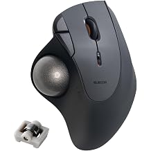 Elecom M-IT11MRSABK Wireless Trackball Mouse, IST Plus Bearing, Bluetooth x 2, Wireless 2.4GHz x 1, Multi-Connection, Windows/Mac/iPad/Chrome/Android, Black