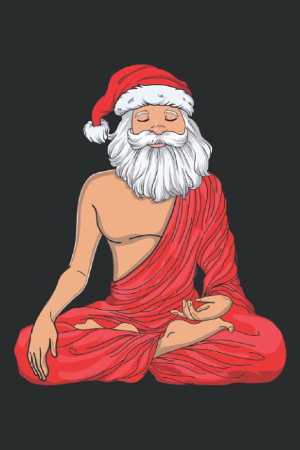 Buddha Santa Yoga Christmas Meditation Gift for Yoga Lover: Lined Journal & Diary for Writing & Notes for Girls and Women, Memo Diary Subject Notebooks Planner, 6"x9"