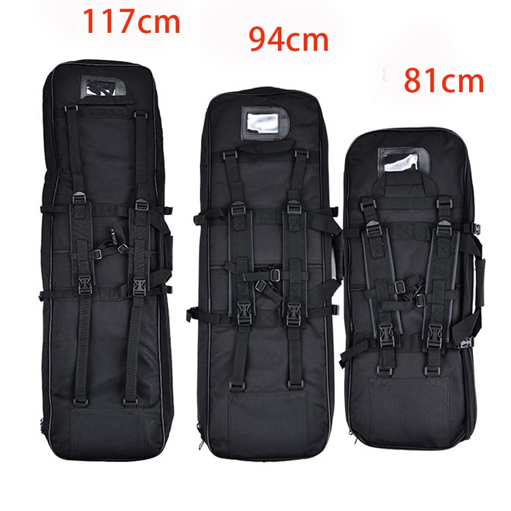 Estuche de rifle largo y suave, Estuche de rifle largo para exteriores Bolsa de pistola táctica, Mochila de rifle táctico de pulgadas con correa para el hombro, 4 bolsas para pesca Caza Tiro Camufla